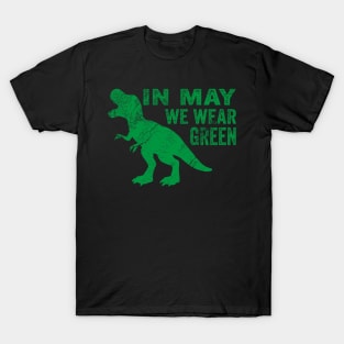 In May we Wear Green Mental Health Awareness, Awareness Month, Green For Mental Health T-Shirt